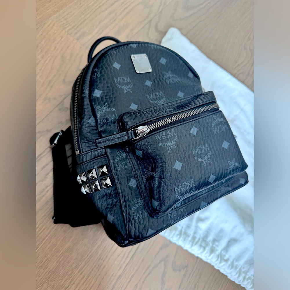 MCM mini leather backpack
